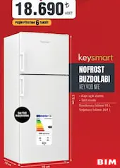 KEYSMART NOFROST BUZDOLABI KEY 430 NFE